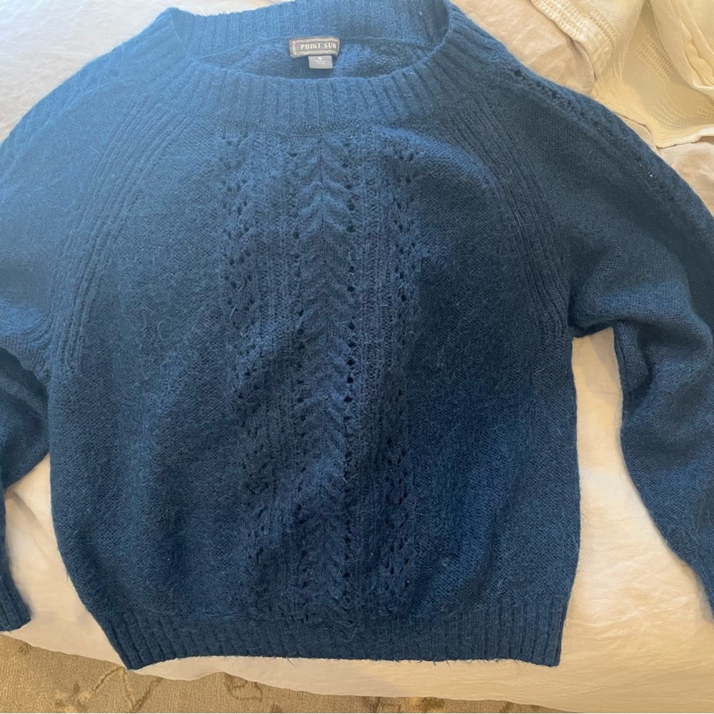 J Crew Point Sur wool blend sweater